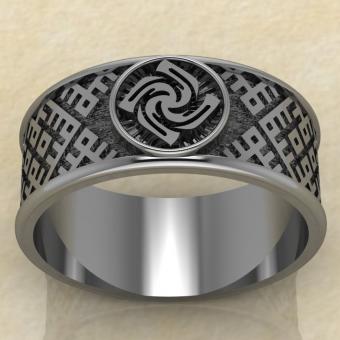 Перстень Знич серебро