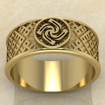 Перстень Знич золото