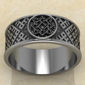 Перстень Звезда Лады серебро