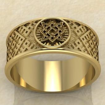 Перстень Звезда Руси золото