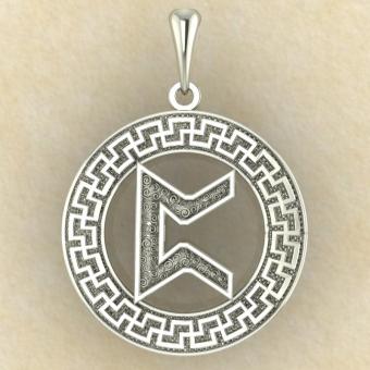 Руна «ПЕРТ» в солярном обережном круге