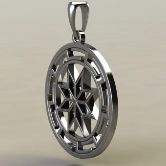 Алатырь в протуберанце из серебра