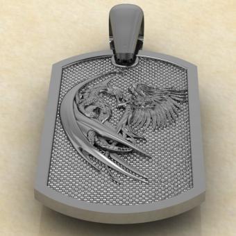 Дракон и ангел из серебра