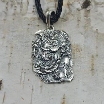 Талисман Кулон Слон Ганеша из серебра