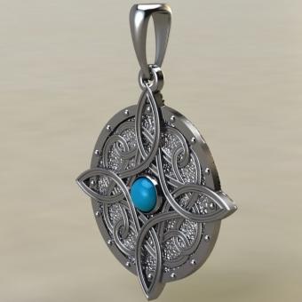 Подвеска Мара с Skyrim серебро