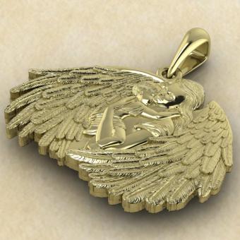 «Ангел-Мать» из золота — символ материнской любви и защиты