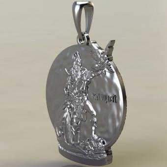 Оберег Кащей из серебра