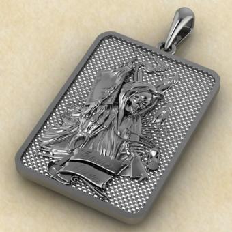 Амулет Пиковый Туз из серебра