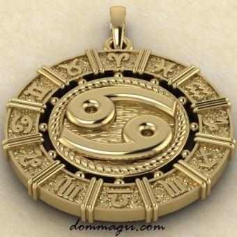 Зодиакальная подвеска Рак