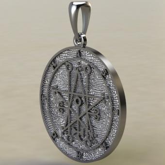Купить подвеску «Сигил Астарот» из серебра — авторский амулет | мастерская Брокк