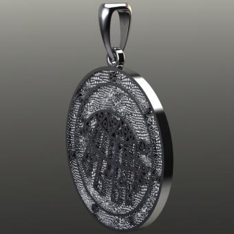 Подвеска Сигил Бифроны из серебра