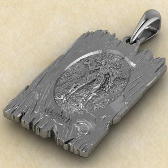 Подвеска с Славянским оберегом Леший из серебра