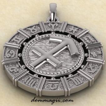 Подвеска из серебра стрелец