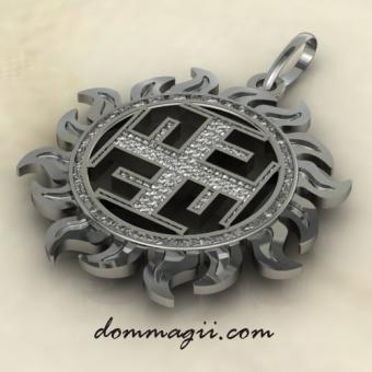 Обрег Ратиборец в солнце из серебро