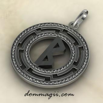 Беркана серебро подвеска