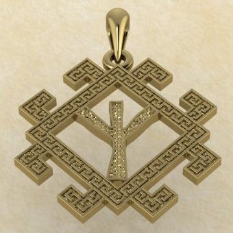 руна Мир из золота