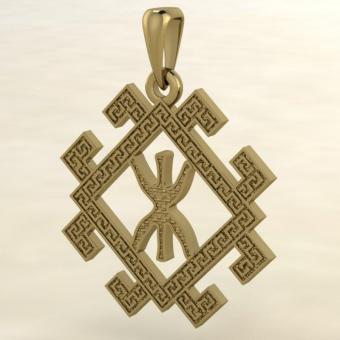 Славянская руна Рок золото