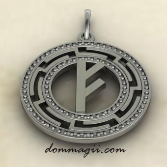 Рунический амулет Феху