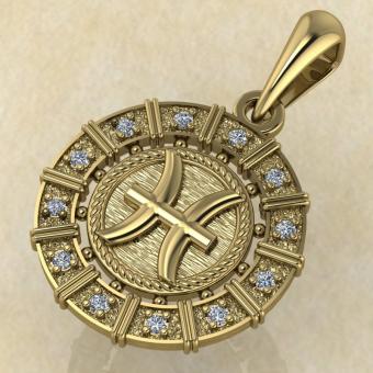 Рыбы золото с бриллиантами