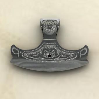 Секира Перуна из серебра Славянский оберег