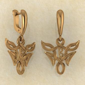 Серьги Беркана из золота купить