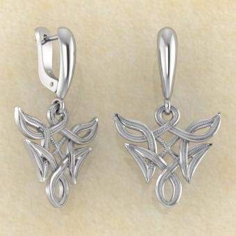 Серьги Гебо в вязи