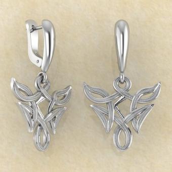 Серьги Кано в вязи