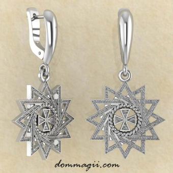 Серьги Звезда Эрцгаммы от мастерской BROKKA
