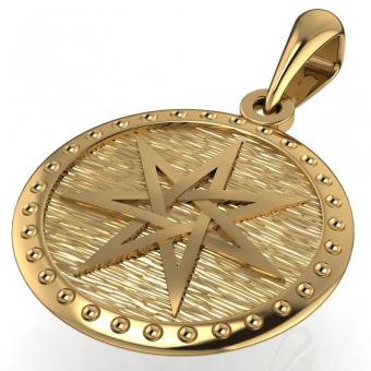 подвеска-оберег «Септаграмма» из золота