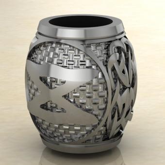 Шарм с Скандинавским амулетом Дагаз из серебра