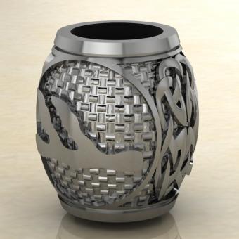 Шарм с Скандинавским амулетом руной Феху из серебра