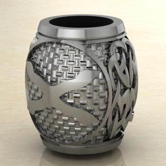 Шарм с Скандинавским амулетом Гебо из серебра