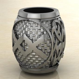 Шарм с Скандинавским амулетом Ингуз из серебра