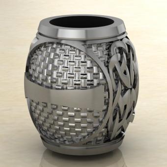 Шарм с Скандинавским амулетом Иса из серебра