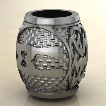 Шарм с Скандинавским амулетом руной Маназ из серебра