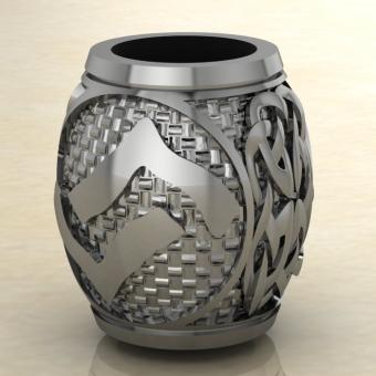 Шарм с Скандинавским амулетом Йера из серебра