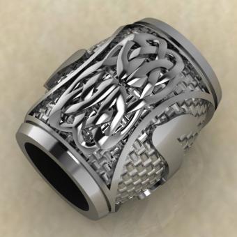 Шарм с руной Эйваз из серебра