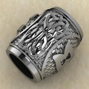 Шарм с руной Маназ из серебра