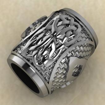 Шарм с руной Одал из серебра