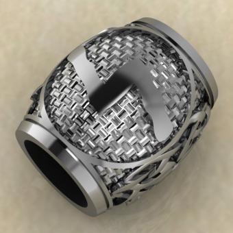 Шарм с Скандинавским амулетом руной Соулу из серебра