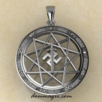 Оберег символ Расы серебро