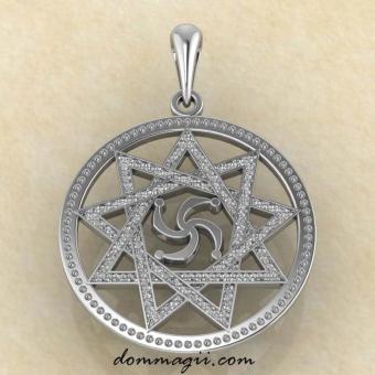 Подвеска Символ Рода в Инглии из серебра