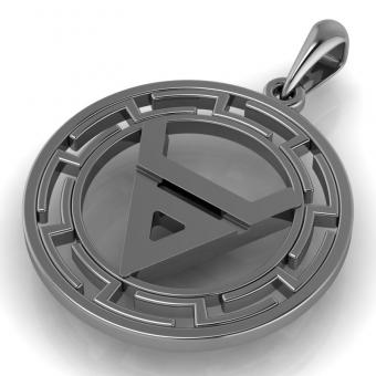 Славянский оберег Символ Велеса в протуберанцах серебро