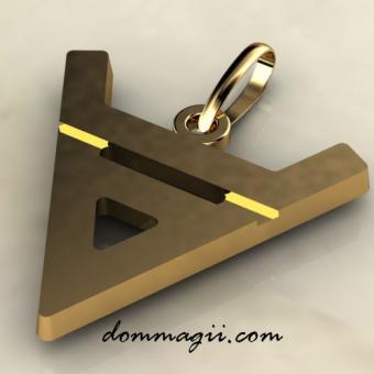 Славянский оберег Символ Велеса из золота