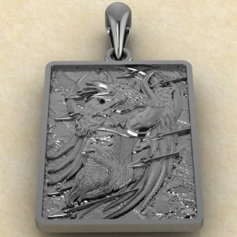 Подвеска Скандинавский Викинг из серебра