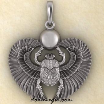 Скарабей из серебра