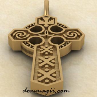 Славянский крест из золота