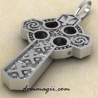 Славянский крест из серебра