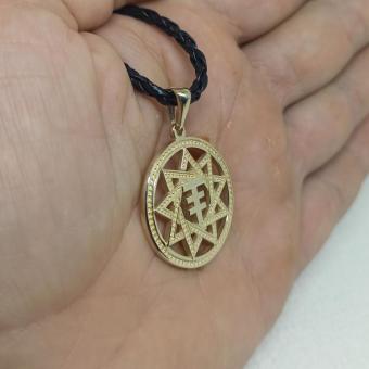 Подвеска Славянский оберег чертог Лисы из золота