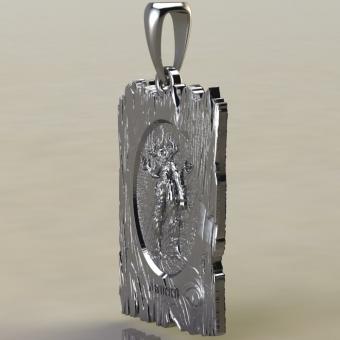 Славянский оберег Леший из серебра